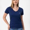 Moxx Paris Tricou  bleumarin / alb