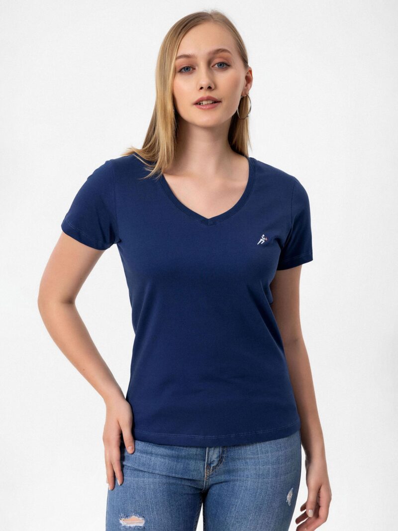 Moxx Paris Tricou  bleumarin / alb