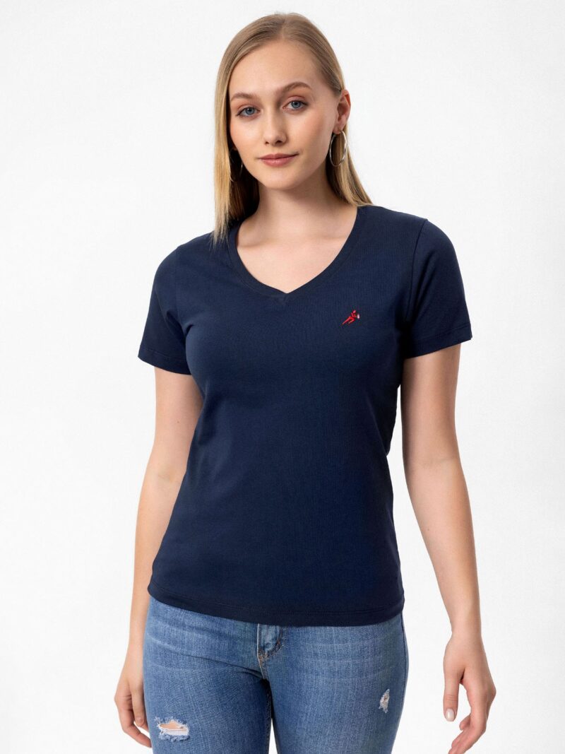 Moxx Paris Tricou  bleumarin / albastru porumbel / roz