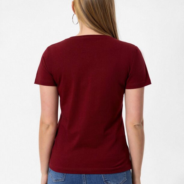 Original Moxx Paris Tricou  galben deschis / roșu burgundy / alb