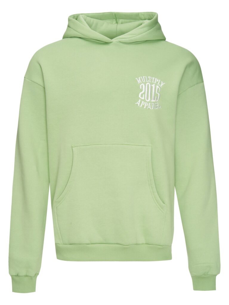 Multiply Apparel Bluză de molton 'Twentyfifteen'  verde mentă / verde pastel