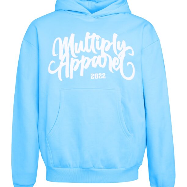 Multiply Apparel Bluză de molton  azur / alb