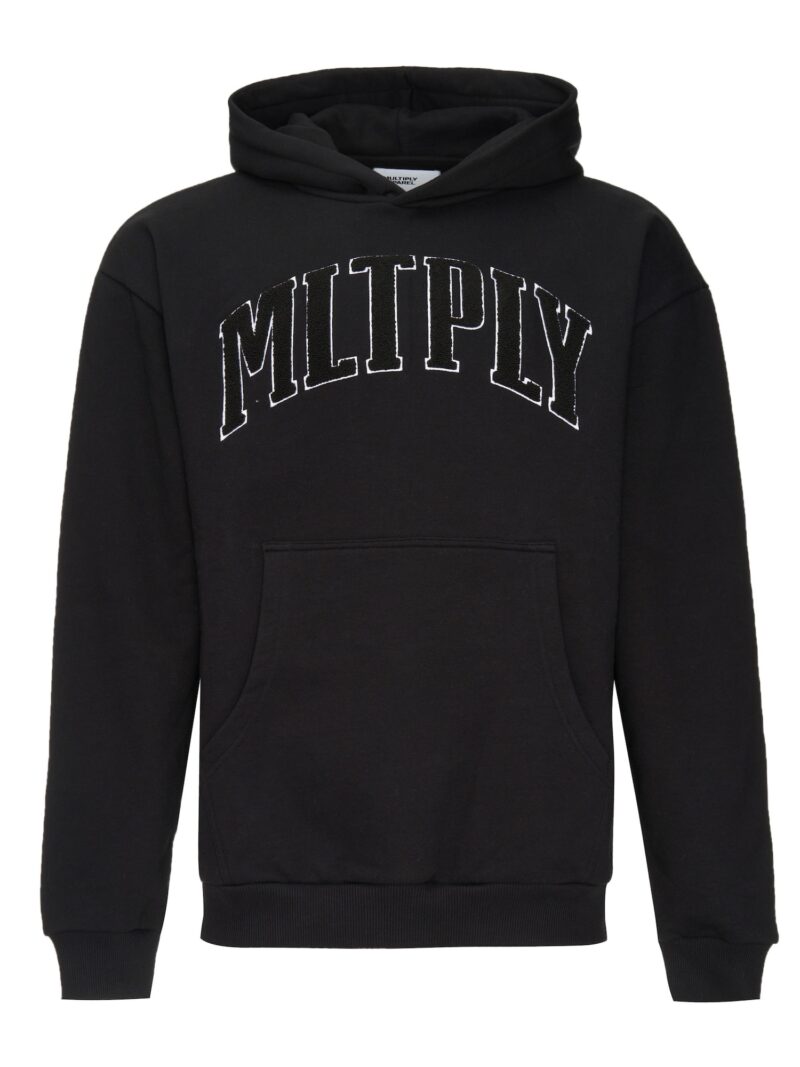 Multiply Apparel Bluză de molton  negru / alb