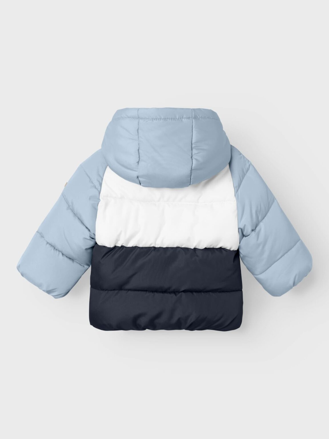 NAME IT Geacă de iarnă 'MAPLE'  bleumarin / albastru pastel / alb