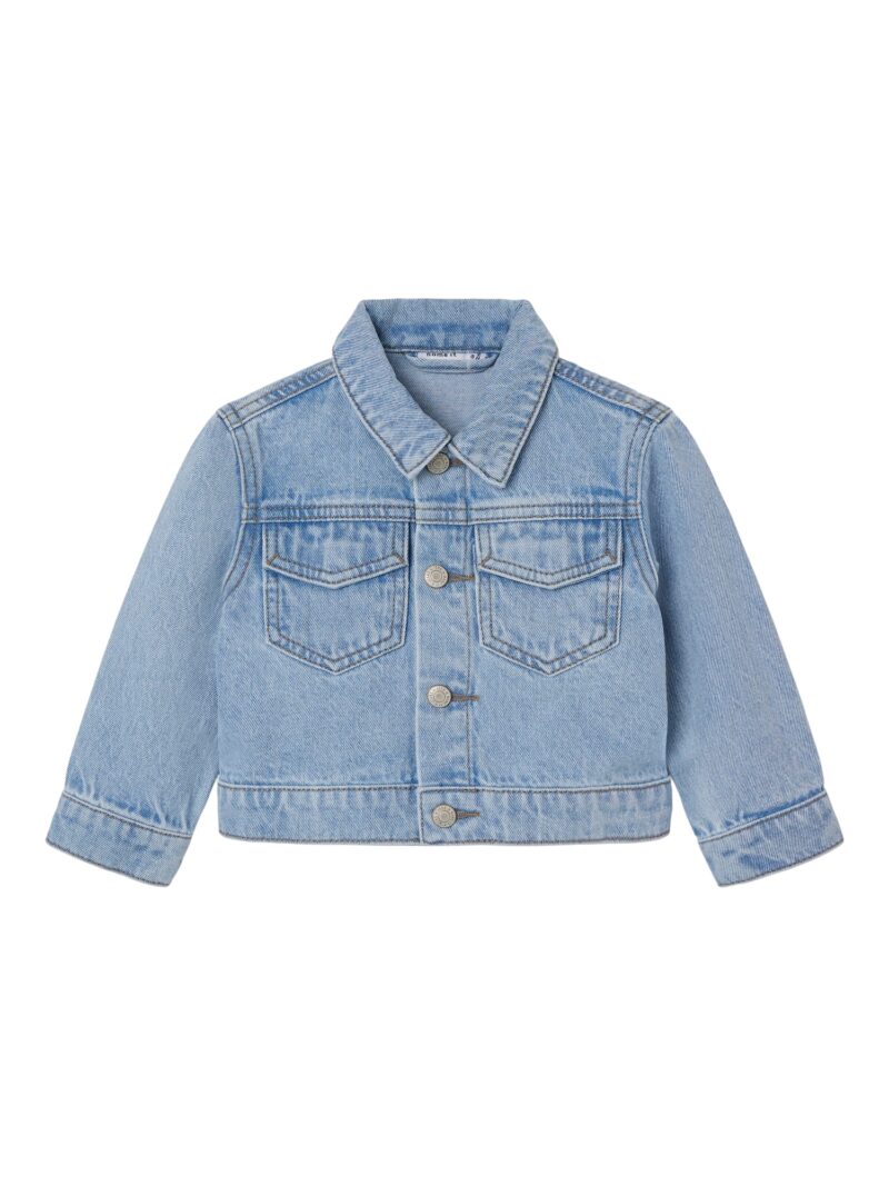 NAME IT Geacă de primăvară-toamnă 'JACK'  albastru marin / albastru denim / verde pastel / alb