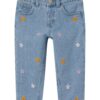 NAME IT Jeans 'Bella'  albastru deschis / portocaliu / roz / alb