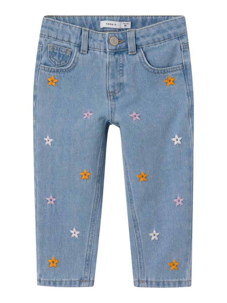 NAME IT Jeans 'Bella'  albastru deschis / portocaliu / roz / alb