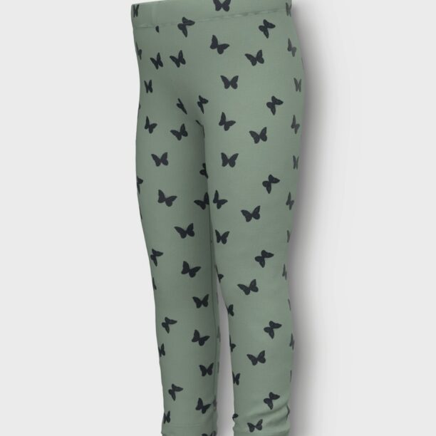 NAME IT Leggings 'Davina'  verde pin / negru