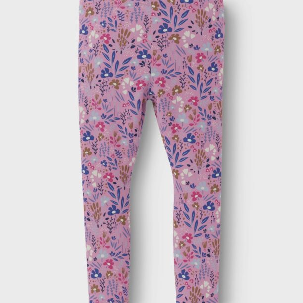 NAME IT Leggings 'NIRIANNE'  albastru / maro / fucsia