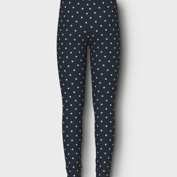 NAME IT Leggings 'VIVIAN'  safir / alb murdar