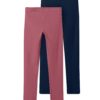 NAME IT Leggings 'Vivian'  albastru închis / roz pal