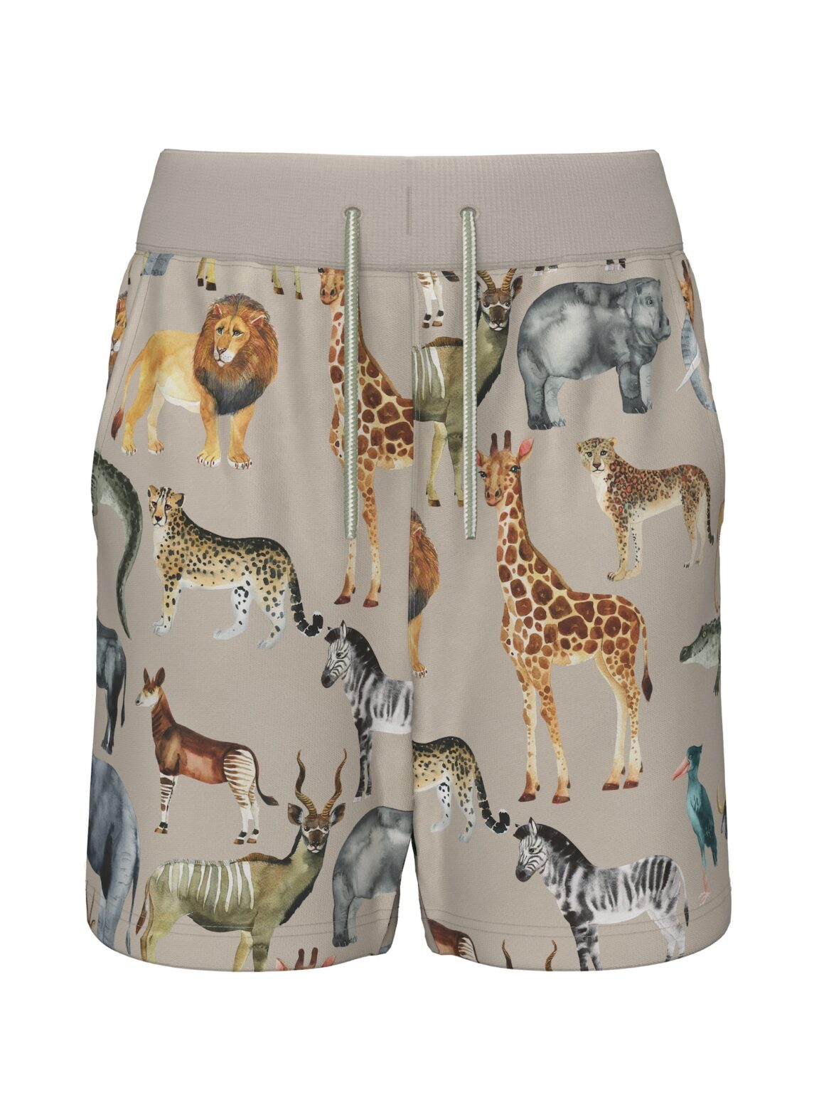 NAME IT Pantaloni 'Jasen'  bej / maro coniac / gri / gri taupe