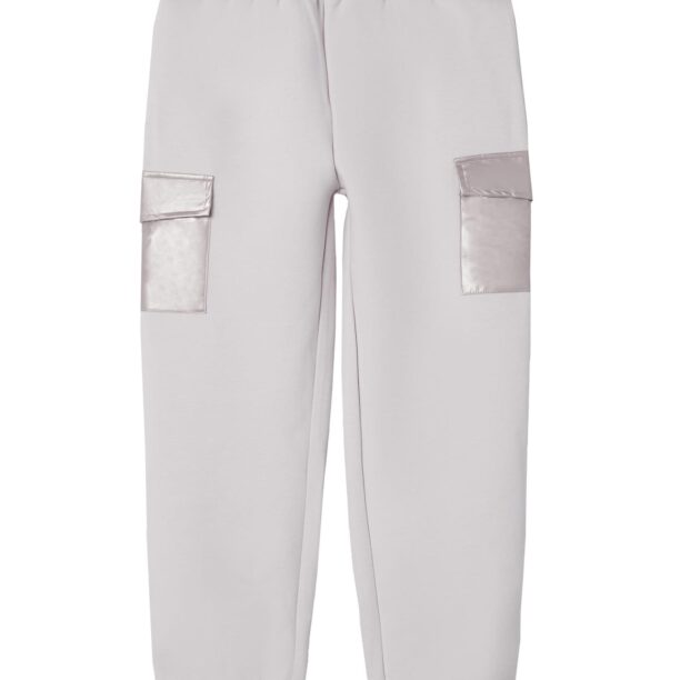 NAME IT Pantaloni 'LELIA'  gri taupe / mov pastel