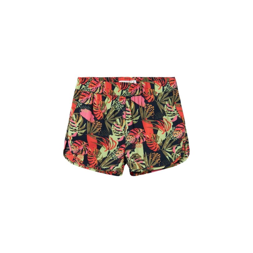 NAME IT Pantaloni 'VINAYA'  albastru închis / verde / portocaliu / roz