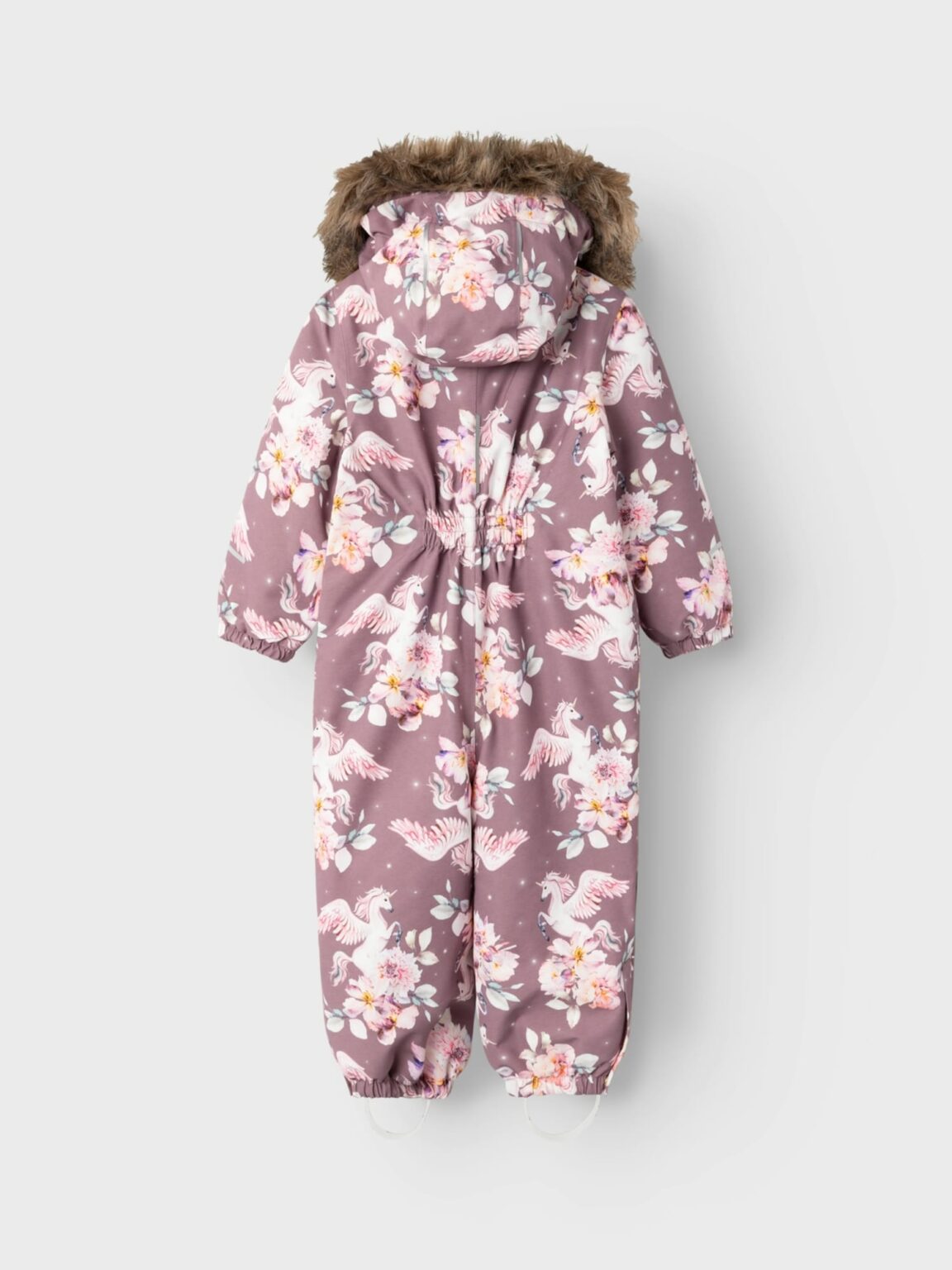 NAME IT Salopetă 'NMFSnow10'  verde pastel / mauve / rosé