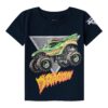 NAME IT Tricou 'FEODOR MONSTER JAM'  albastru marin / gri / verde deschis / portocaliu