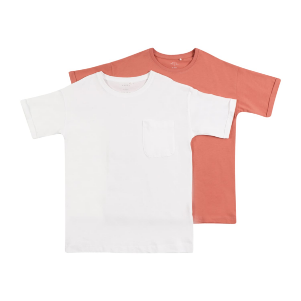 NAME IT Tricou 'NKFVITENNA'  rosé / alb