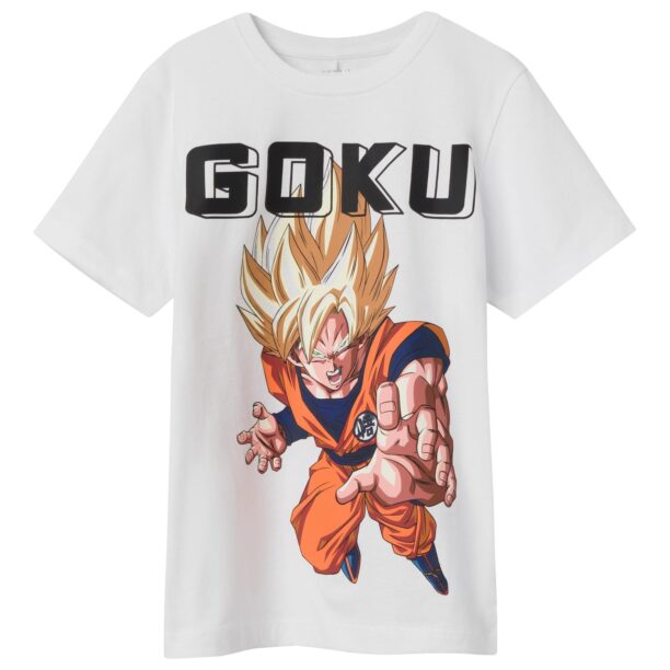 NAME IT Tricou 'NKMJavis Dragon Ball'  albastru / portocaliu / negru / alb murdar