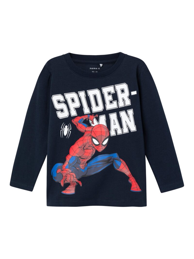 NAME IT Tricou 'Naza Spiderman'  albastru / bleumarin / roșu / alb