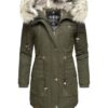 NAVAHOO Parka de iarnă 'Honigfee'  kaki