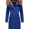 NAVAHOO Parka de iarnă 'Rosinchen'  indigo / maro caramel