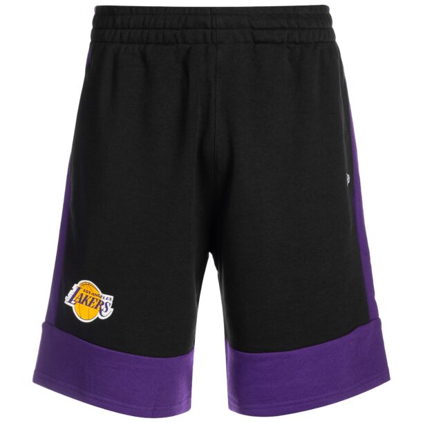 NEW ERA Pantaloni sport 'NBA Los Angeles Lakers'  lila / portocaliu / negru / alb