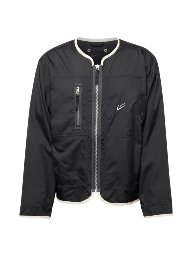 NIKE Geacă sport  negru / alb