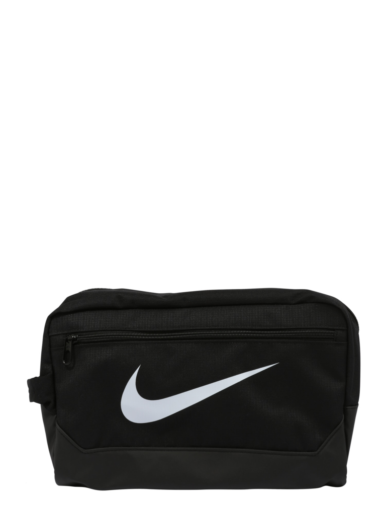 NIKE Geantă sport 'Brasilia'  negru / alb