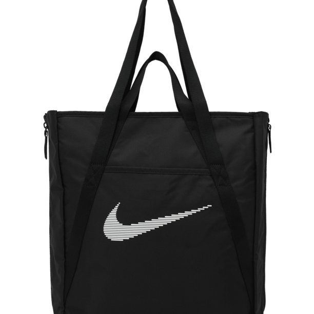 NIKE Geantă sport  negru / alb