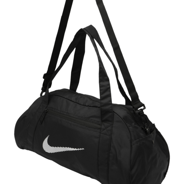 NIKE Geantă sport  negru / alb