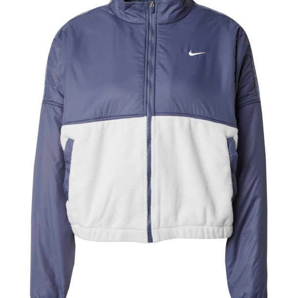 NIKE Jachetă  fleece funcțională 'ONE TF FLC'  bej / albastru porumbel / alb