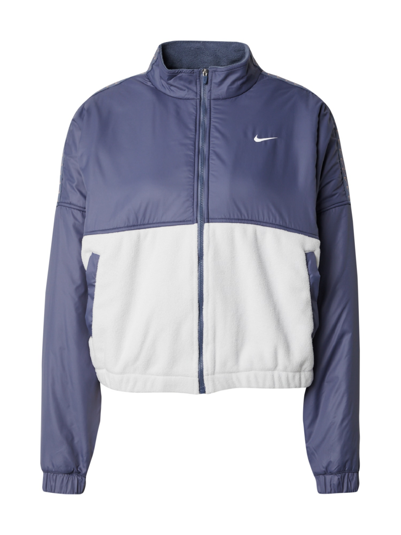 NIKE Jachetă  fleece funcțională 'ONE TF FLC'  bej / albastru porumbel / alb