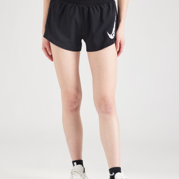 NIKE Pantaloni sport 'ONE SWSH'  negru / alb