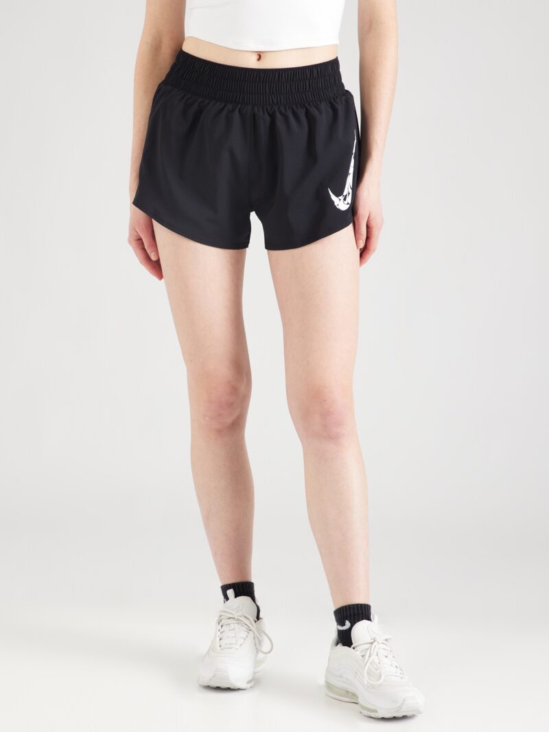 NIKE Pantaloni sport 'ONE SWSH'  negru / alb