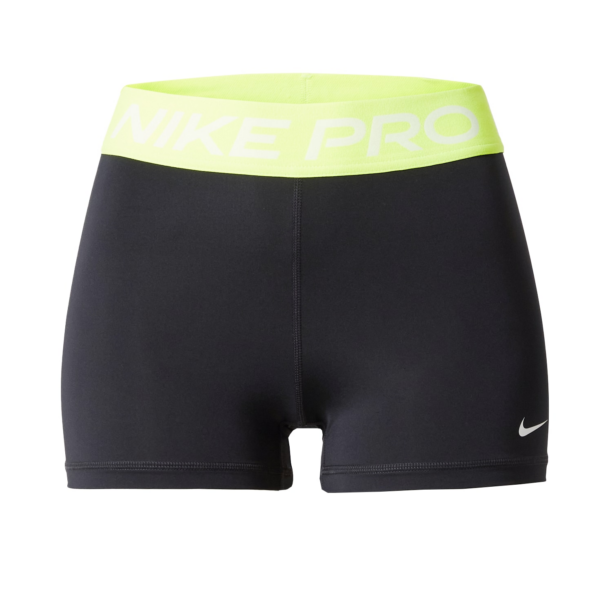 NIKE Pantaloni sport  galben neon / negru / alb