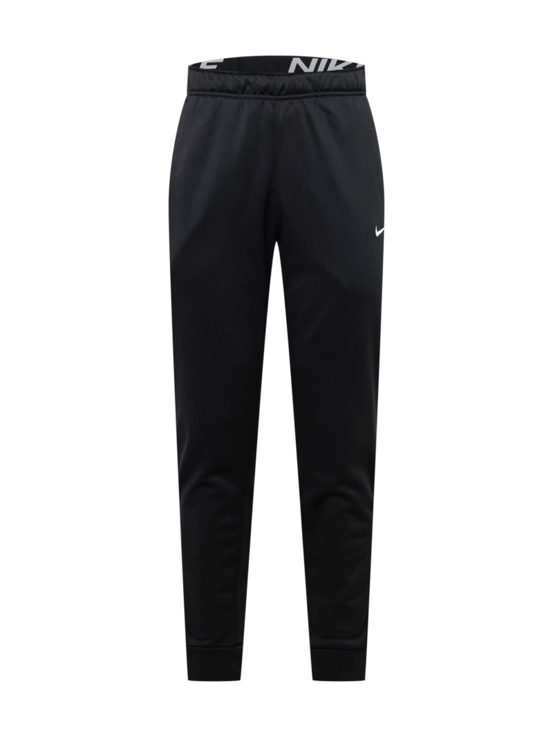 NIKE Pantaloni sport  negru / alb