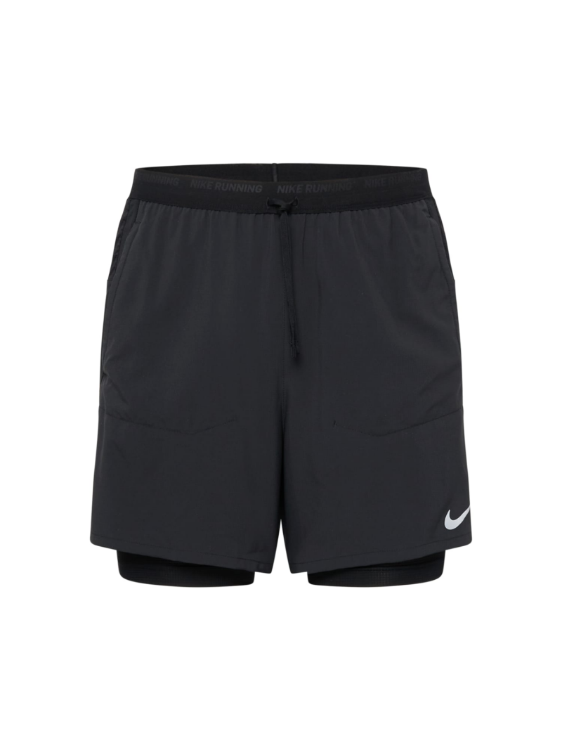 NIKE Pantaloni sport  negru / alb