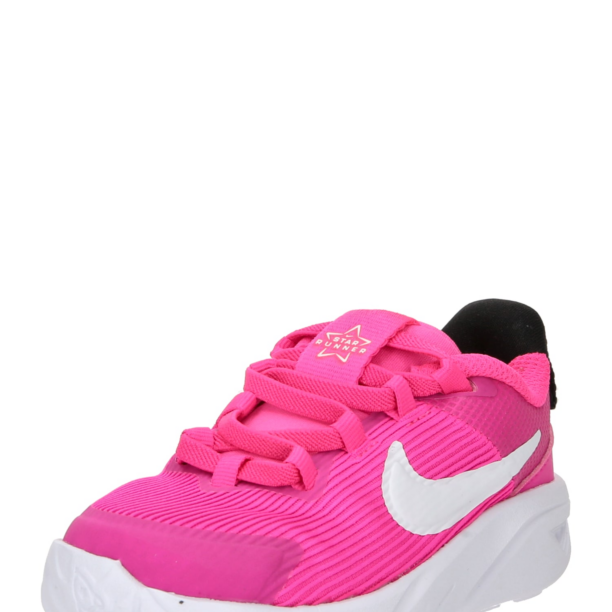 NIKE Pantofi sport 'Star Runner 4'  roz neon / alb