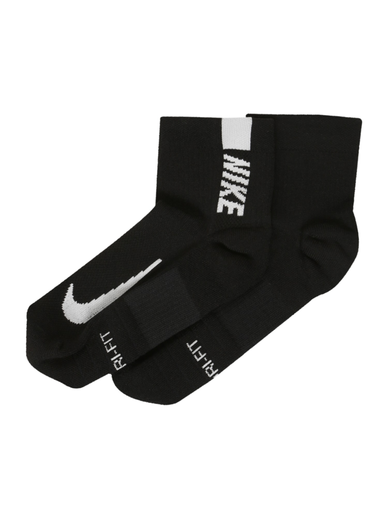 NIKE Șosete sport 'Multiplier'  negru / alb