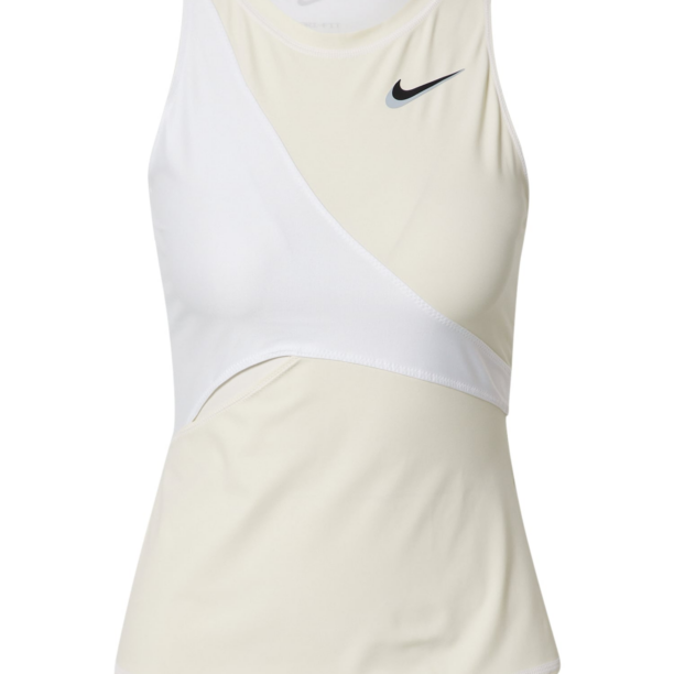 NIKE Sport top  bej / alb