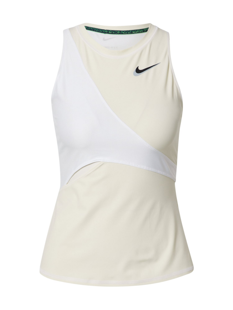 NIKE Sport top  bej / alb