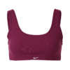 NIKE Sutien sport 'ALATE'  roșu burgundy / alb