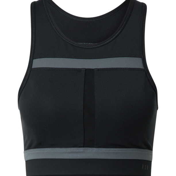 NIKE Sutien sport  gri / negru