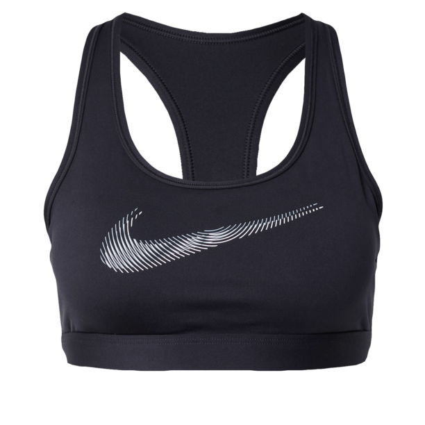 NIKE Sutien sport  gri / negru / alb