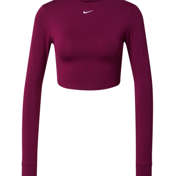 NIKE Tricou funcțional 'One Luxe Ess'  rubiniu / alb