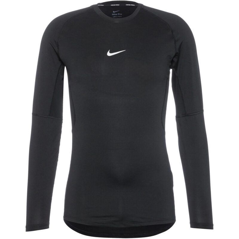 NIKE Tricou funcțional 'Pro'  negru / alb