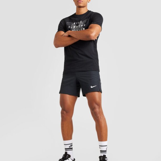 Cumpăra NIKE Tricou funcțional 'RUN DIVISION'  negru / alb