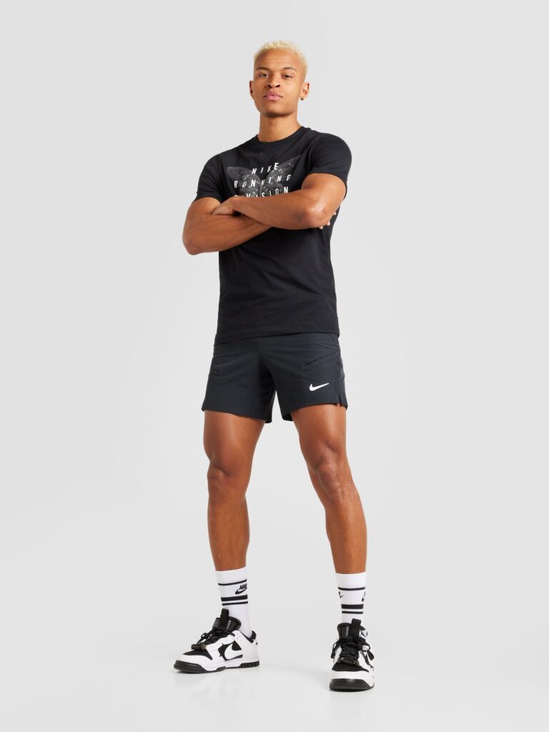 Cumpăra NIKE Tricou funcțional 'RUN DIVISION'  negru / alb