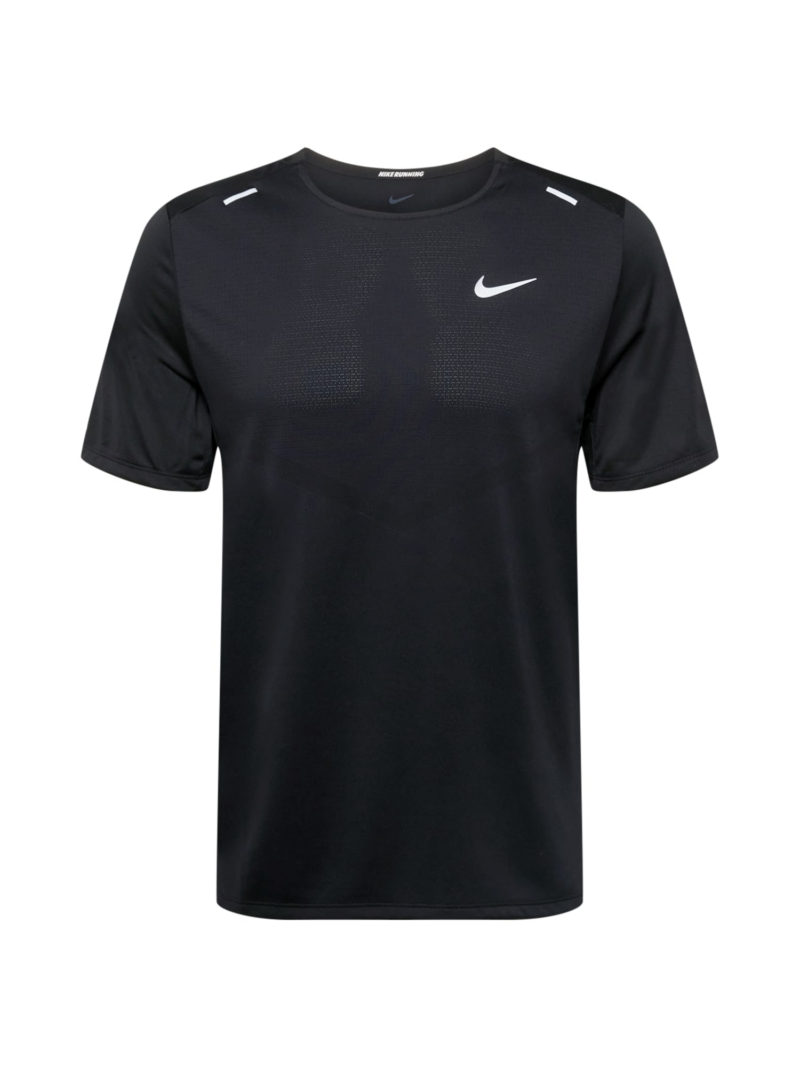 NIKE Tricou funcțional 'Rise 365'  negru / alb