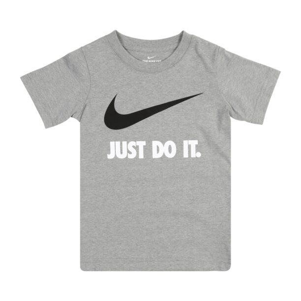 NIKE Tricou funcțional  gri / negru / alb